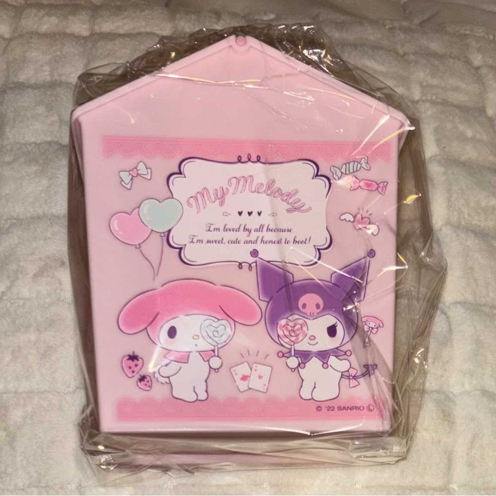 My melody and kuromi Sanrio mini dust box/trash bin